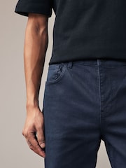 Blue Navy Straight Fit Coloured Stretch Jeans - Image 5 of 10