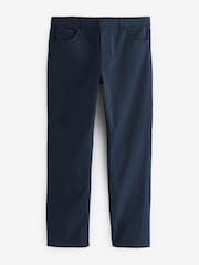 Blue Navy Straight Fit Coloured Stretch Jeans - Image 6 of 10