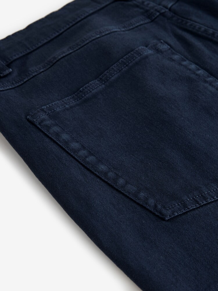 Granatowy - Prosty krój - Coloured Stretch Jeans - Image 7 of 10