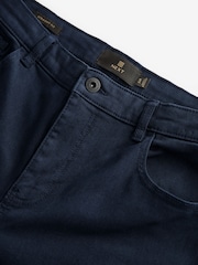 Blue Navy Straight Fit Coloured Stretch Jeans - Image 9 of 10