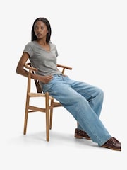 Plateado - Superdry Camiseta bordada con cuello en V bordada en - Imagen 3 de 6