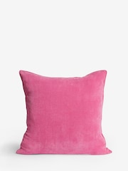 Fuchsia Pink 59 x 59cm Soft Velour Cushion - Image 5 of 6