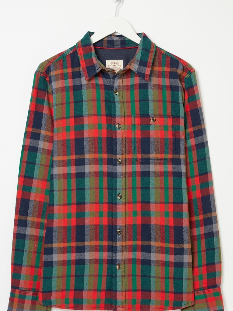 FatFace Red Melrose Check Shirt - Image 4 of 4