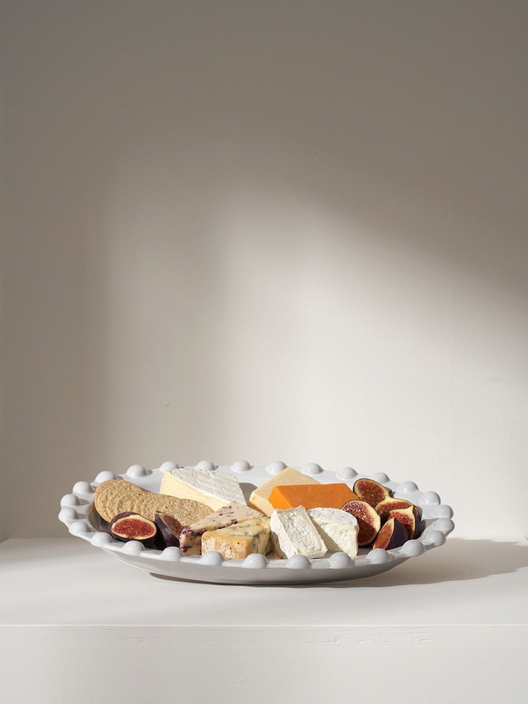 Truly Grey Pom Pom Serving Platter - Image 1 of 2