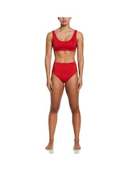 Nike Red Sneakerkini High Waisted Bikini Bottoms - Image 3 of 4