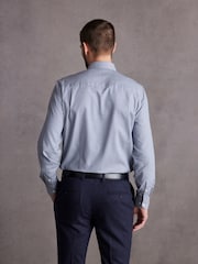 Grey Regular Fit Single Cuff Signature Trimmed Shirt - Image 3 of 6