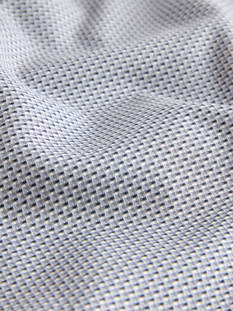 Grey Regular Fit Single Cuff Signature Trimmed Shirt - Image 6 of 6