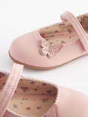 Pink Standard Fit (F) Butterfly Mary Jane Shoes - Image 5 of 10