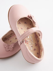 Pink Standard Fit (F) Butterfly Mary Jane Shoes - Image 6 of 10