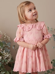 Pink Standard Fit (F) Butterfly Mary Jane Shoes - Image 8 of 10