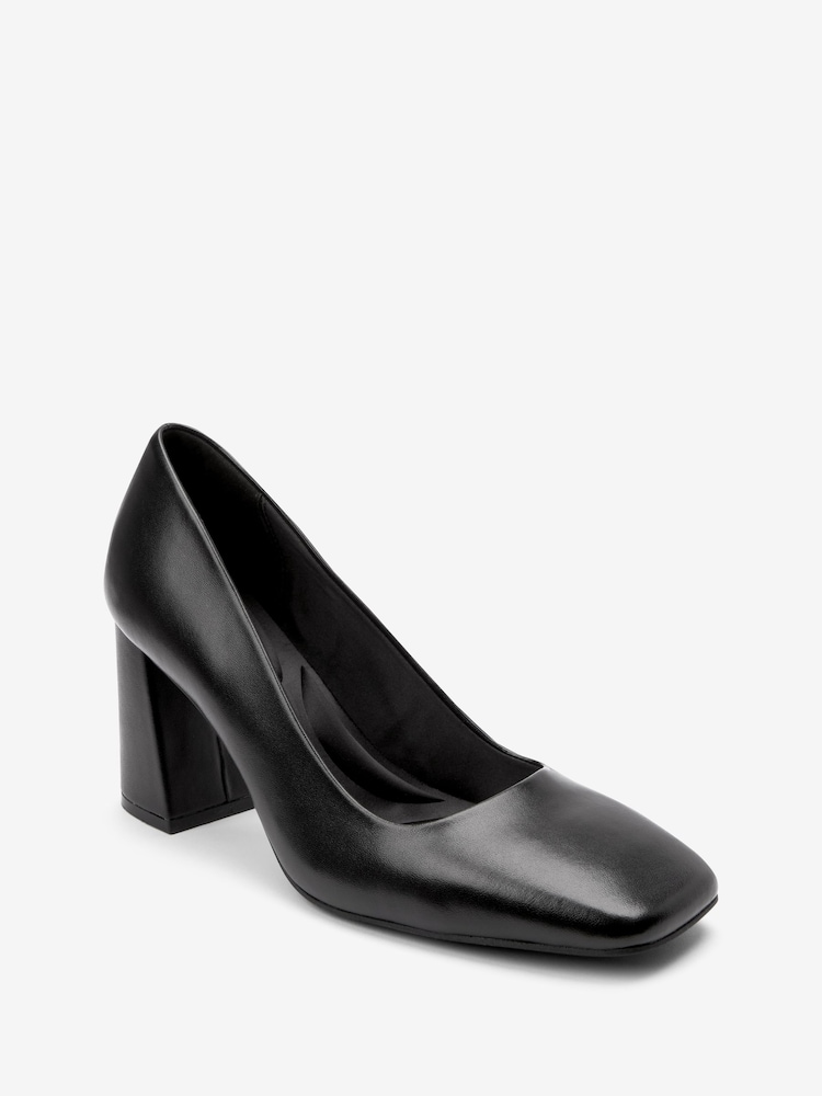 أسود - حذاء مربع عند الأصابع بكعب كتلة مريحة Forever Comfort® - صورة 9 من 9 أسود - حذاء مربع عند الأصابع بكعب كتلة مريحة Forever Comfort® - صورة 9 من 9