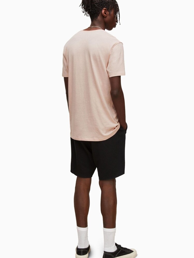 AllSaints Pink 100% Cotton Figure Short Sleeve T-Shirt - Image 2 of 5