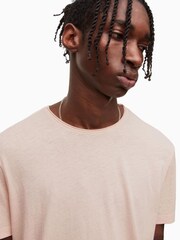 AllSaints Pink 100% Cotton Figure Short Sleeve T-Shirt - Image 4 of 5