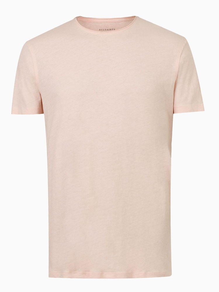 AllSaints Pink 100% Cotton Figure Short Sleeve T-Shirt - Image 5 of 5 AllSaints Pink 100% Cotton Figure Short Sleeve T-Shirt - Image 5 of 5