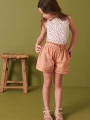 Rust Brown Parachute Cargo Shorts (3-16yrs) - Image 2 of 8