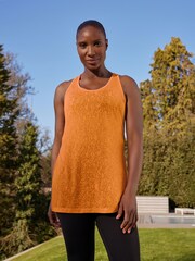 Orange Next Active Jersey Sports Animal Burnout Vest Top - Image 1 of 6