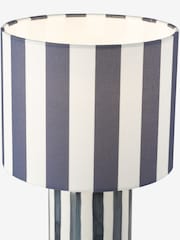 Dar Lighting Blue Ceramic & Polished Chrome Cicada Table Lamp - Image 6 of 6