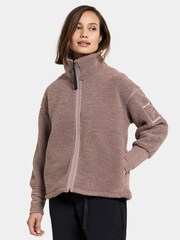 Didriksons Grey Mella Borg Fleece Jacket - Image 1 of 4
