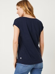 FatFace Blue Ivy Lace T-Shirt - Image 2 of 4