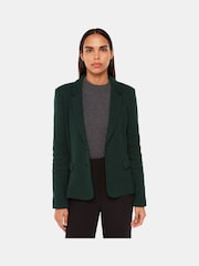 Whistles Dark Green Slim Jersey Jacket - Image 1 of 5