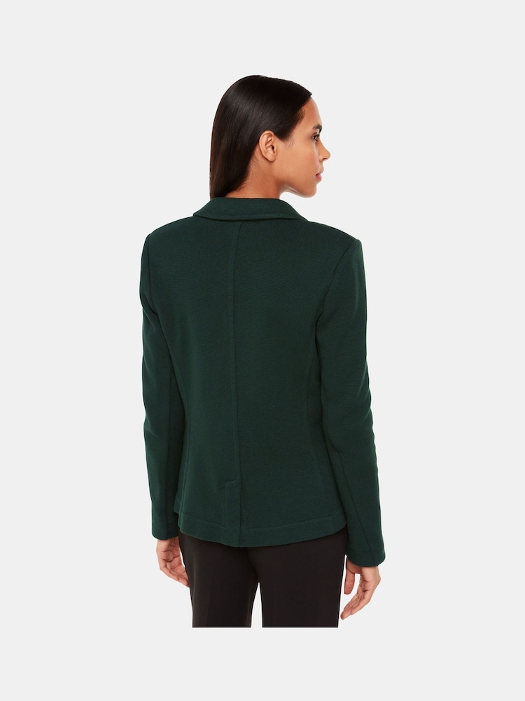 Whistles Dark Green Slim Jersey Jacket - Image 2 of 5