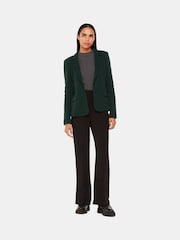 Whistles Dark Green Slim Jersey Jacket - Image 3 of 5