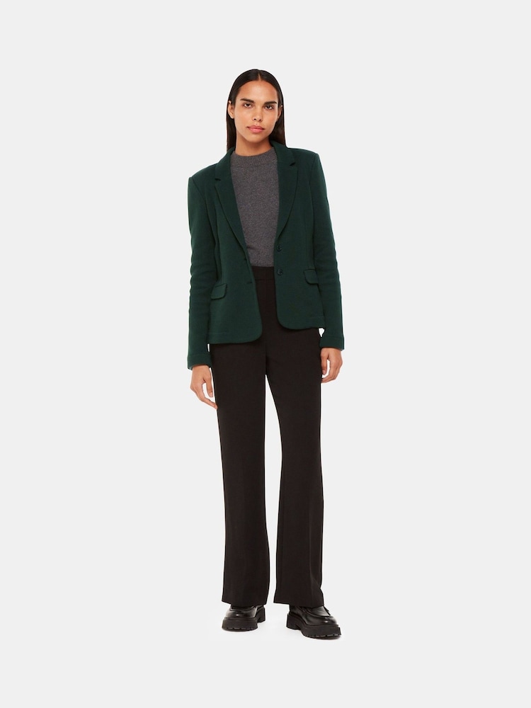 Whistles Green Slim Jersey Jacket Whistles Green Slim Jersey Jacket