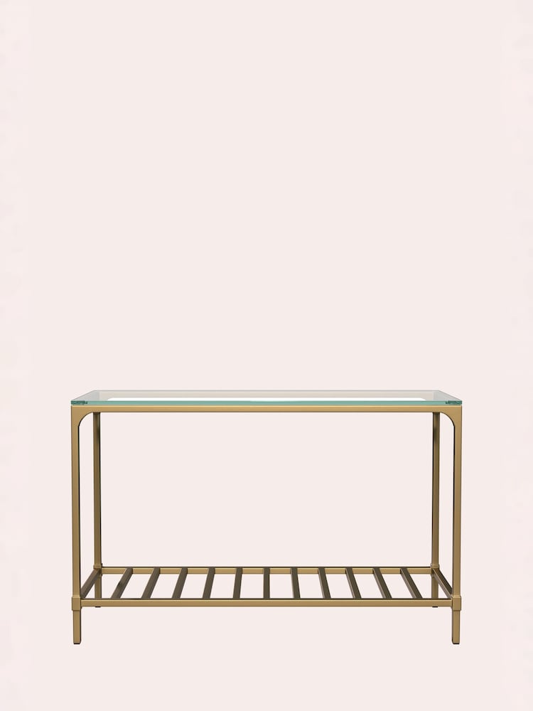 Laura Ashley Brass Brynmill Console Table - Image 2 of 4