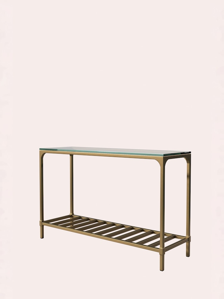 Laura Ashley Brass Brynmill Console Table - Image 4 of 4