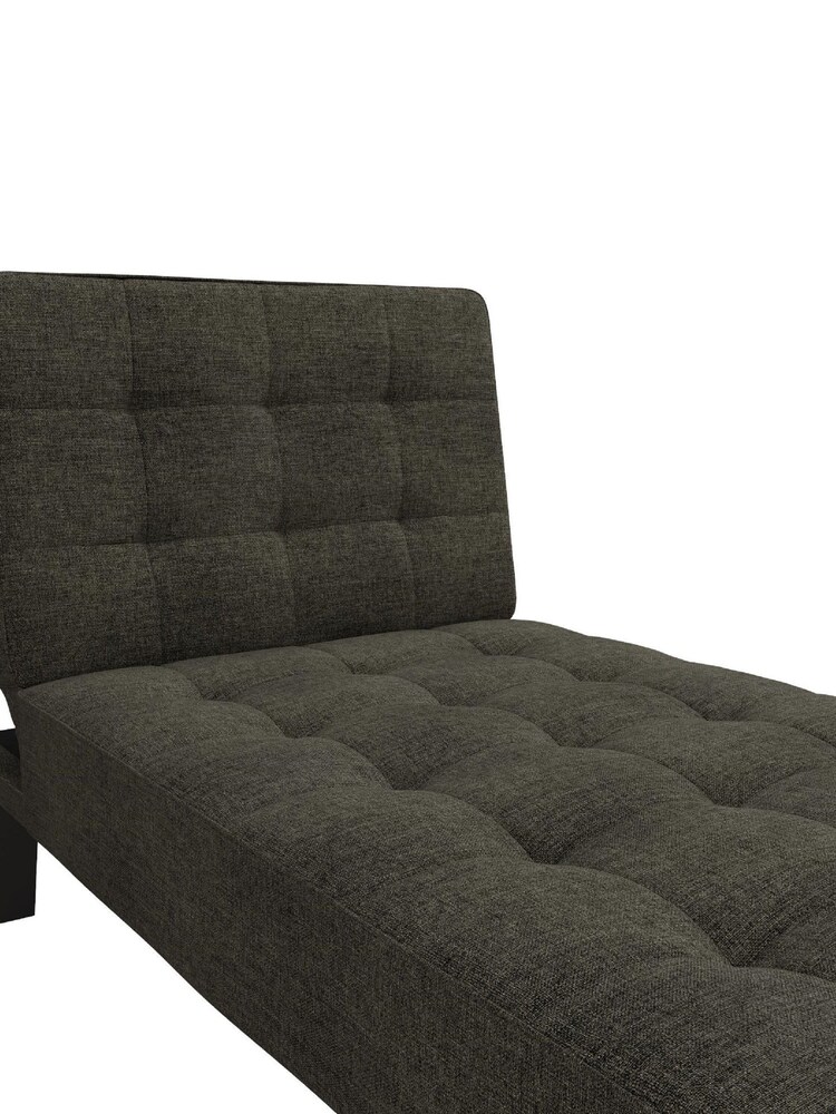 Dorel Home Grey Europe Adalynn Linen Chaise Lounger - Image 4 of 4