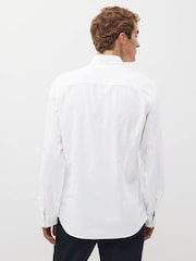 White Slim Fit Long Sleeve Oxford Shirt - Image 2 of 7