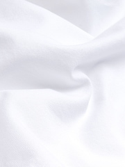 White Slim Fit Long Sleeve Oxford Shirt - Image 7 of 7