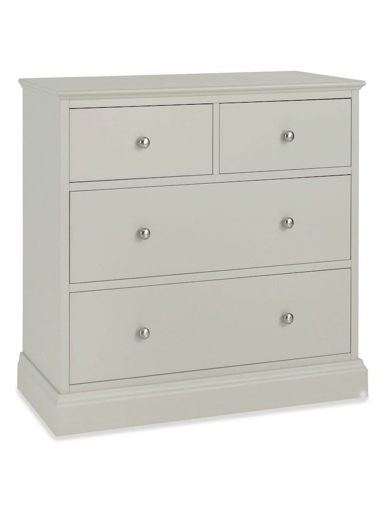Bentley Designs Cotton Grey Ashby 2+2 Drawer Chest - Image 1 of 1