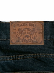 Синий - Raging Bull Синие 100% хлопковые джинсы в полоску - Image 5 of 5