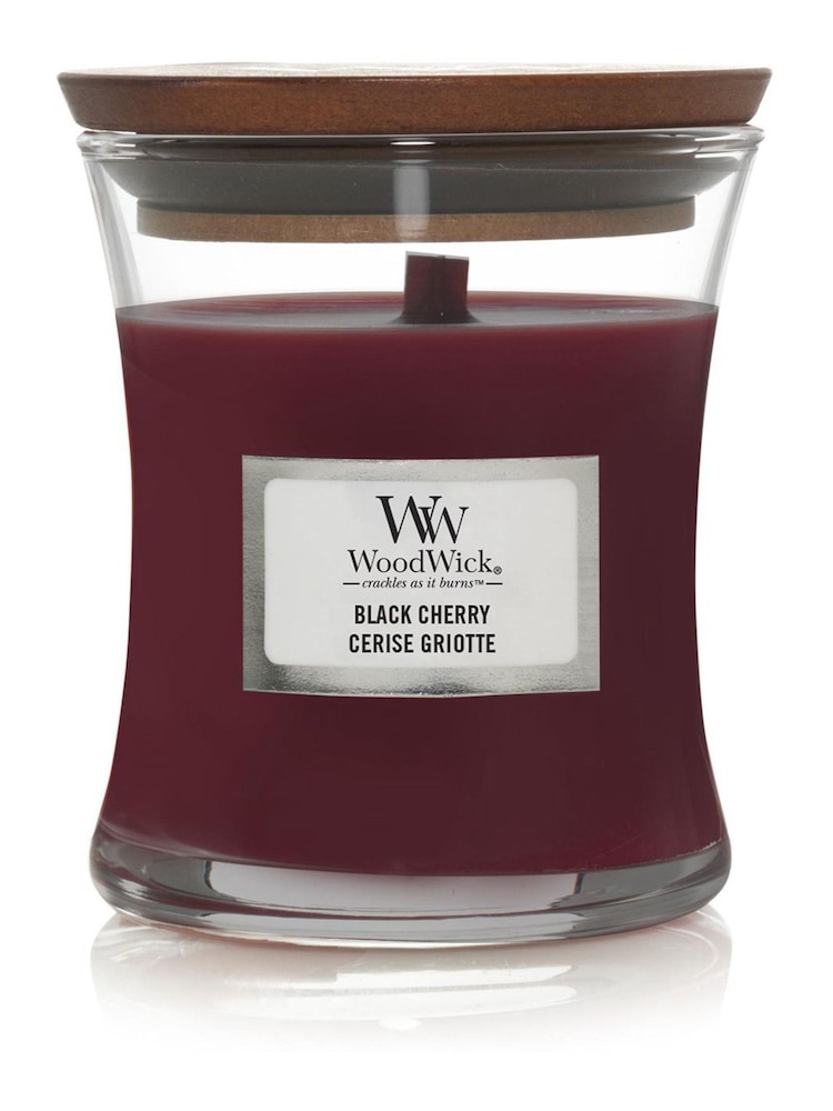 Woodwick Red Hourglass Cherry Jar Candle - Image 2 of 2