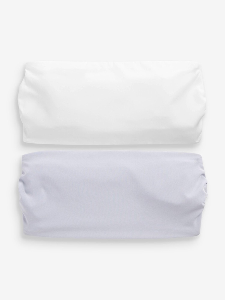 Blue/White Lace Bandeau Bras 2 Pack - Image 6 of 6