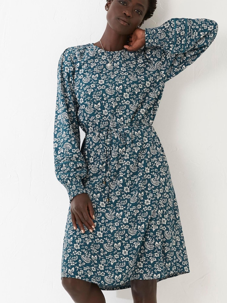FatFace Green Hove Vintage Prairie Dress - Image 1 of 1