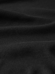 Black Long Sleeve Ribbed Roll Neck Top - Image 6 of 6