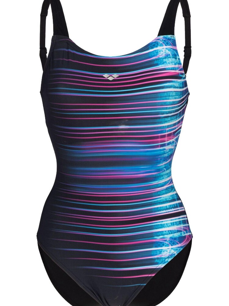 Maillot de bain Arena Womens Maria moulante à bonnets B noirs - Image 6 of 9
