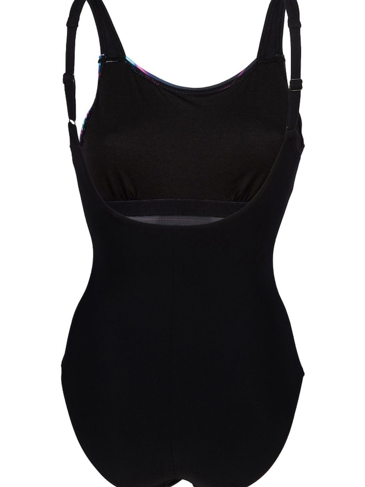 Maillot de bain Arena Womens Maria moulante à bonnets B noirs - Image 7 of 9
