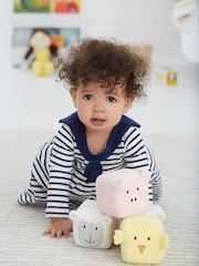 JoJo Maman Bébé Farm 4-Pack Soft Cubes - Image 6 of 7