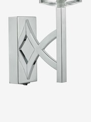 Dar Lighting Polished Chrome & Crystal Lyon Wall Light - Image 2 of 4