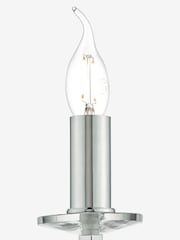Dar Lighting Polished Chrome & Crystal Lyon Wall Light - Image 3 of 4
