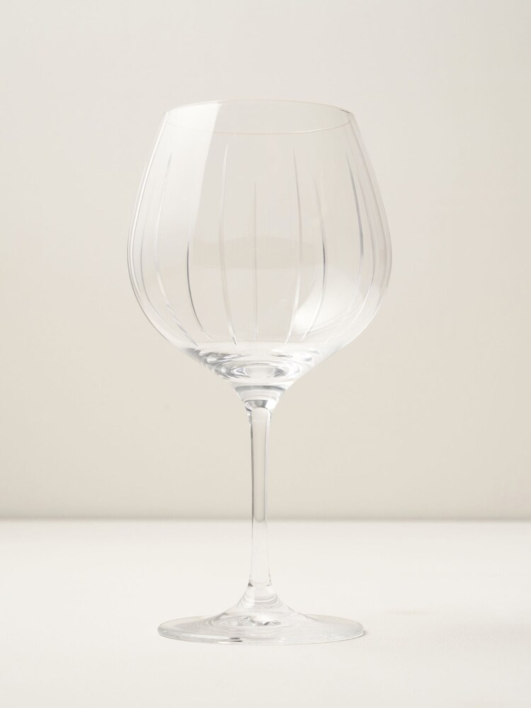 Truly Set of 4 Clear Soho Cut Crystal Gin Glasses - Image 2 of 4