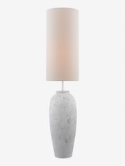 Dar Lighting White & Natural Roetta Floor Lamp - Image 3 of 6