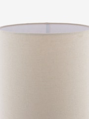 Dar Lighting White & Natural Roetta Floor Lamp - Image 6 of 6