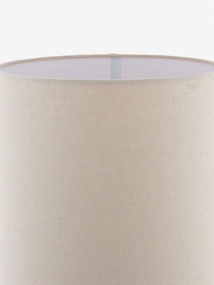 Dar Lighting White & Natural Roetta Floor Lamp - Image 6 of 6
