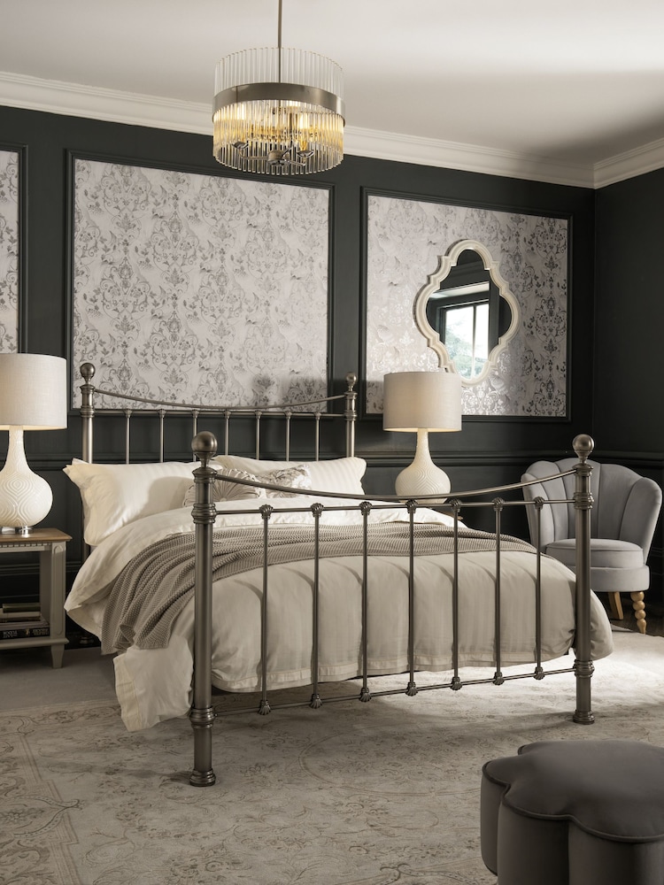 Laura Ashley Pewter Grey Hayworth Bed - Image 1 of 5