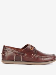 Barbour® Dark Brown Wake Boat Shoes - Image 1 of 7