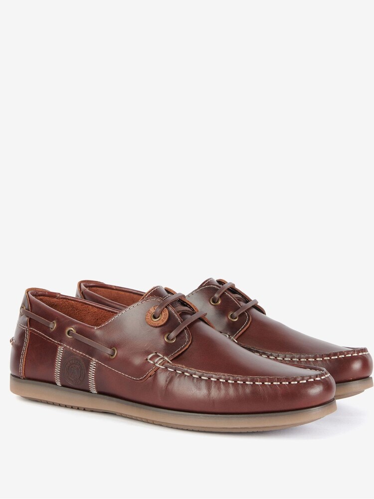 Barbour® Dark Brown Wake Boat Shoes - Image 2 of 7